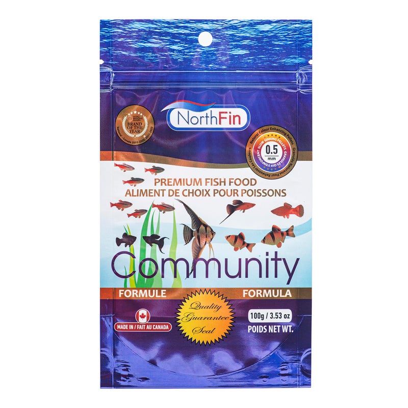 Northfin Fish Food Community Formula Slow Sinking Pellets (0.5mm 100g) - Image 1